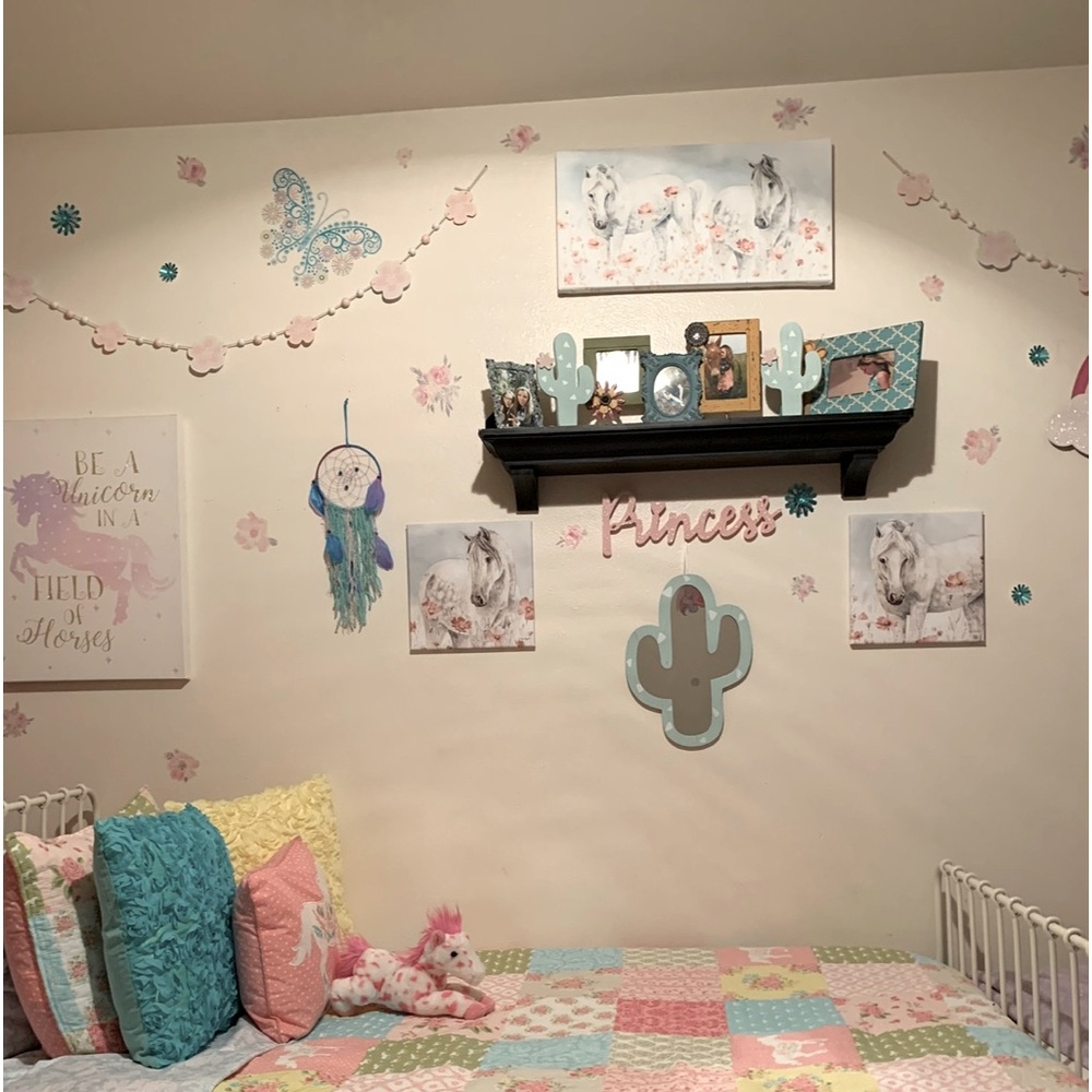 Pastel canvas horse prints